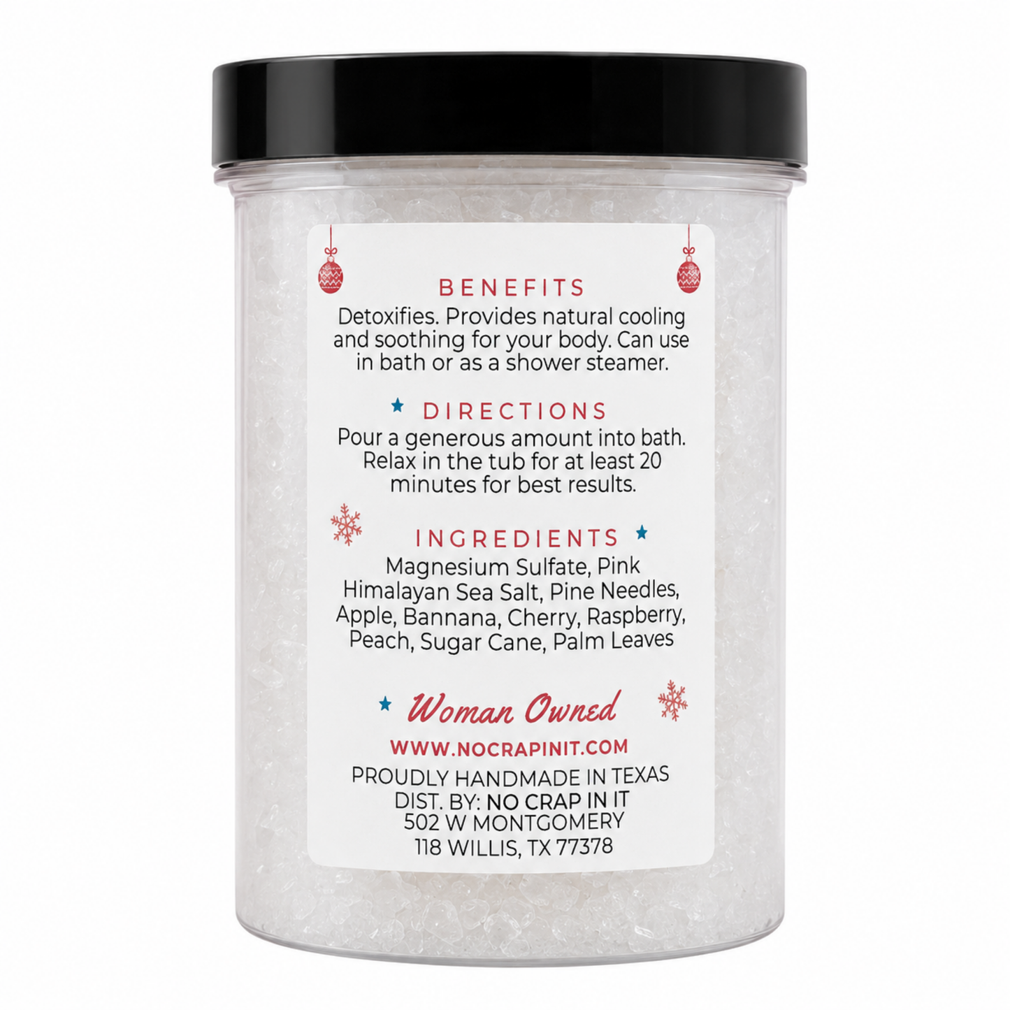 Mr. Claus 9oz Detox Magnesium Bath Soak (PRE-ORDER)
