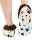 Coffee First Fuzzy Feet: L/XL