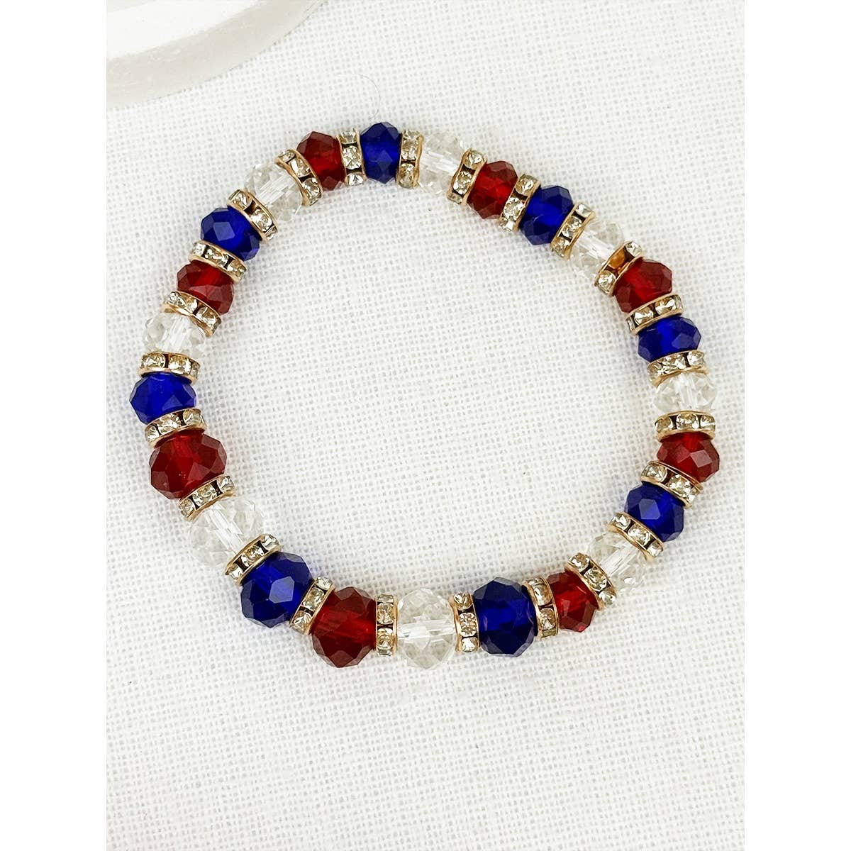Mix Beaded Stretch USA Bracelet