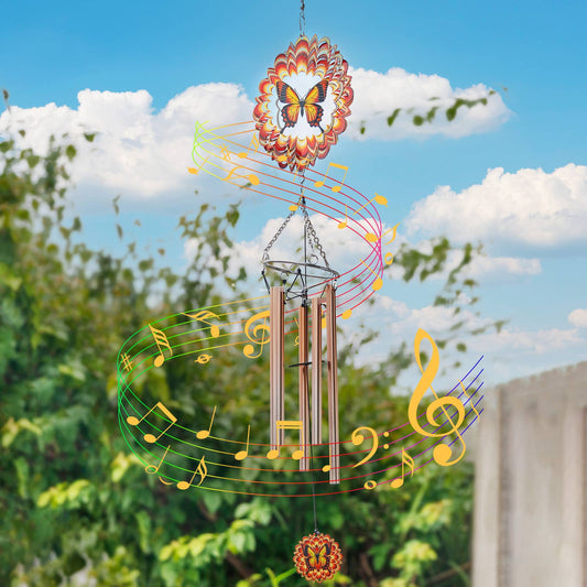 Mandala Spinning Wind Chimes