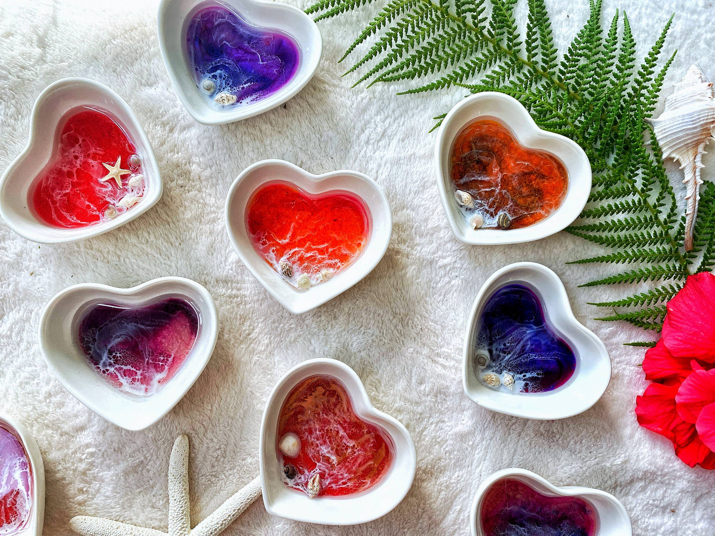 Hawaii Ocean Trinket Dish | Heart Shape