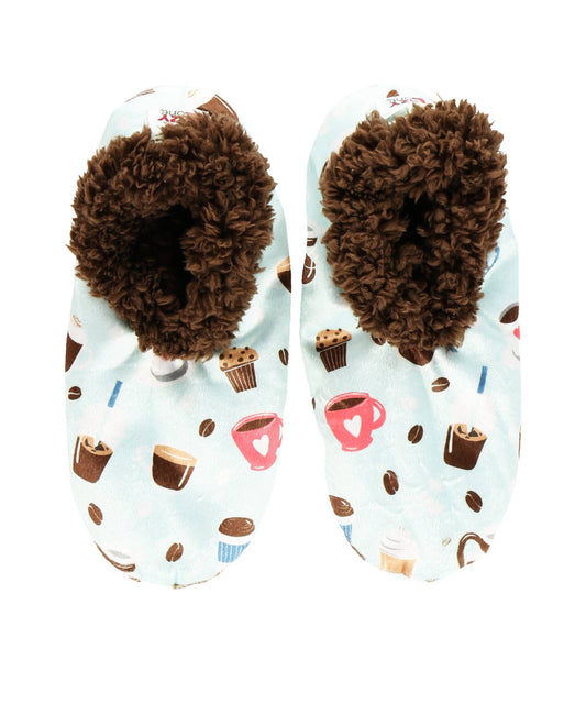Coffee First Fuzzy Feet: L/XL