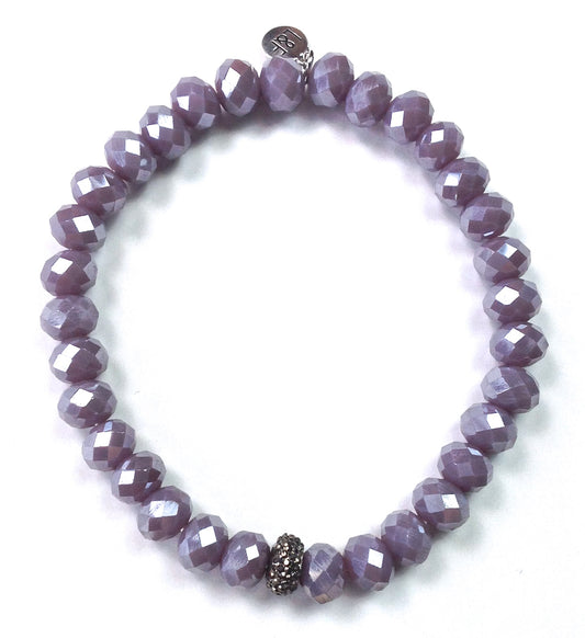 Everyday Sparkle Faceted Glass Bracelet (Multiple Colors)