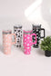 Paw Prints Patterned 40oz Tumbler with Handle