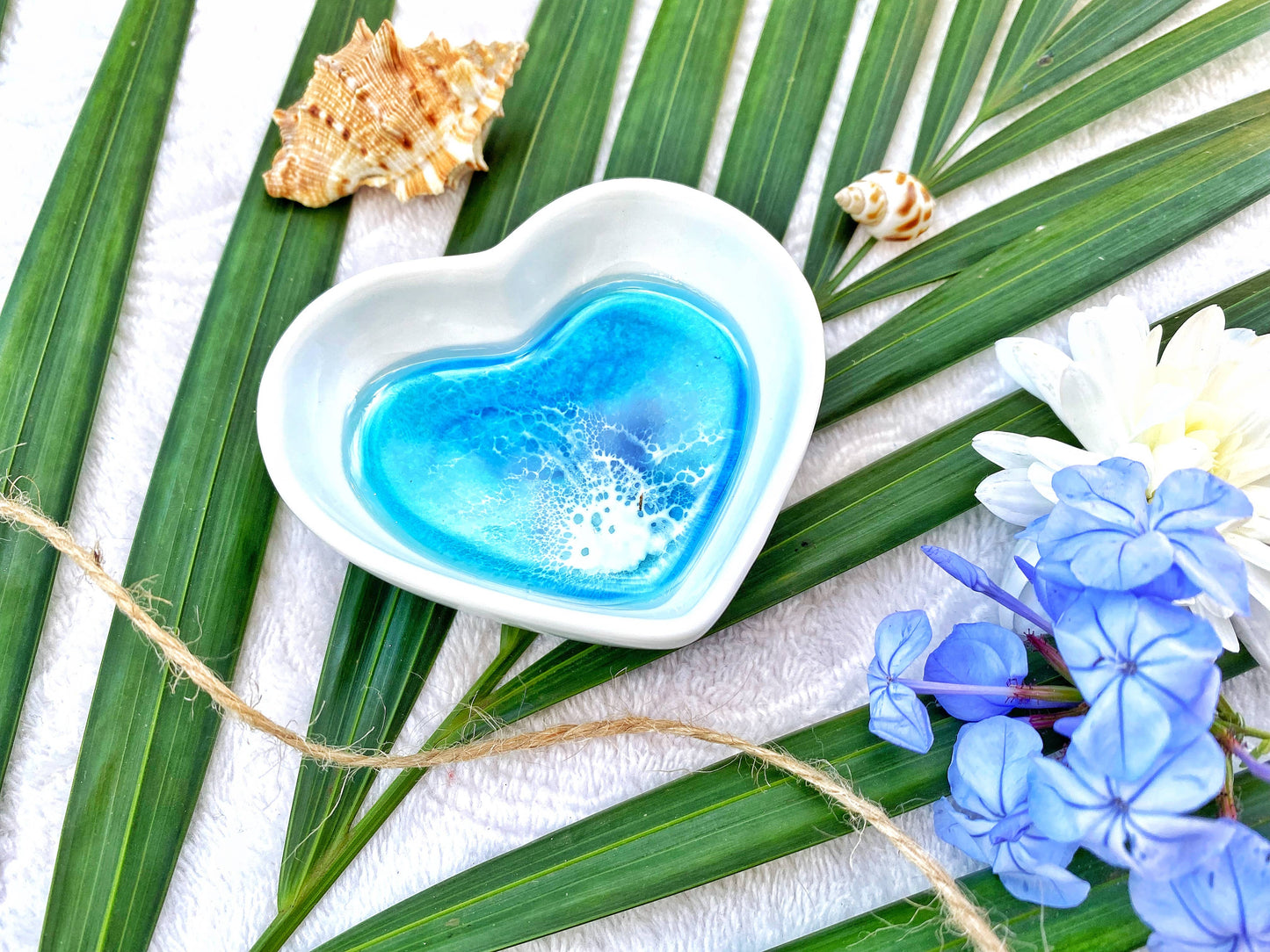 Hawaii Ocean Trinket Dish | Heart Shape