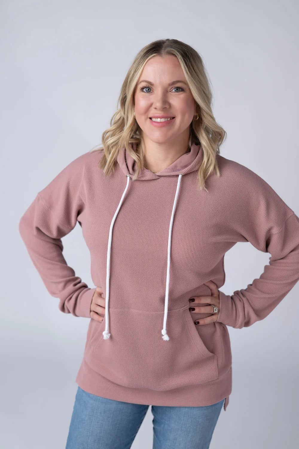 Kacey Ribbed Hoodie - 3 Colors