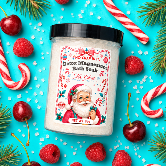 Mr. Claus 9oz Detox Magnesium Bath Soak (PRE-ORDER)