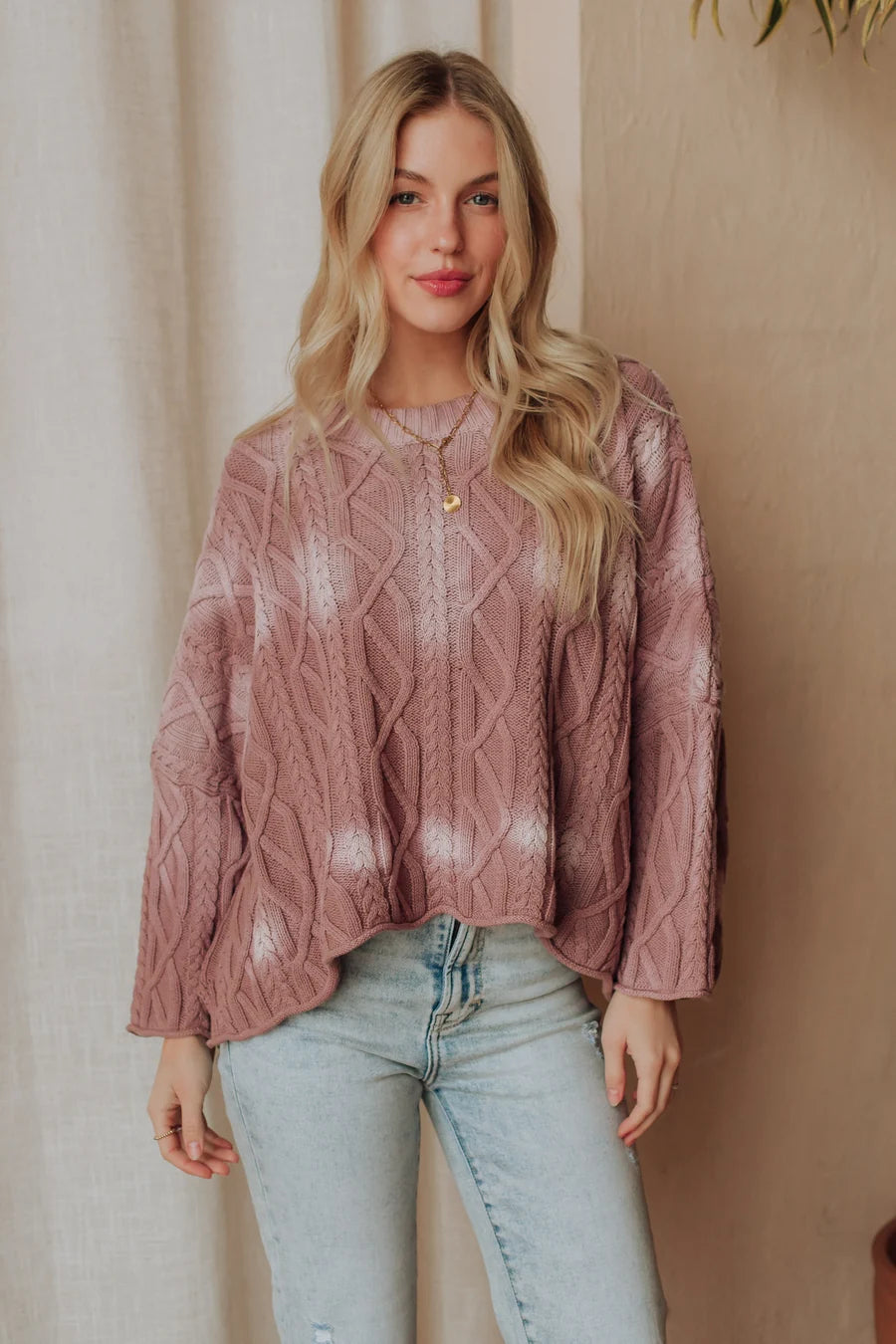 Cable Knit Sweater - 2 Colors