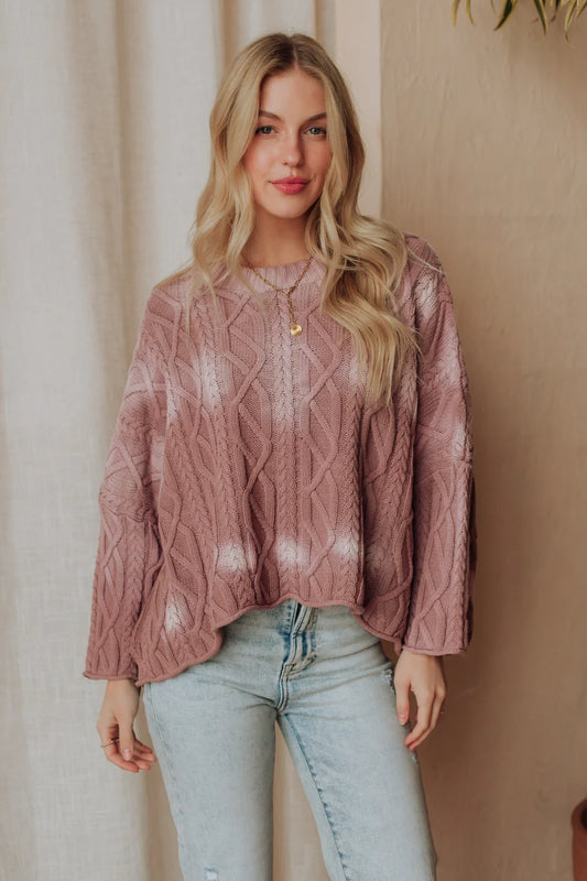 Cable Knit Sweater - 2 Colors