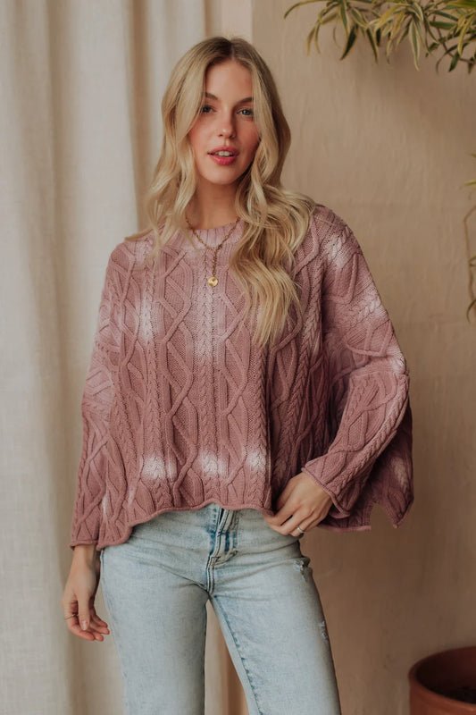 Cable Knit Sweater - 2 Colors