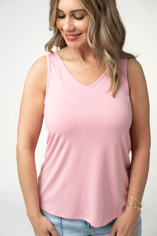 Vera V Neck Tank - 6 Colors