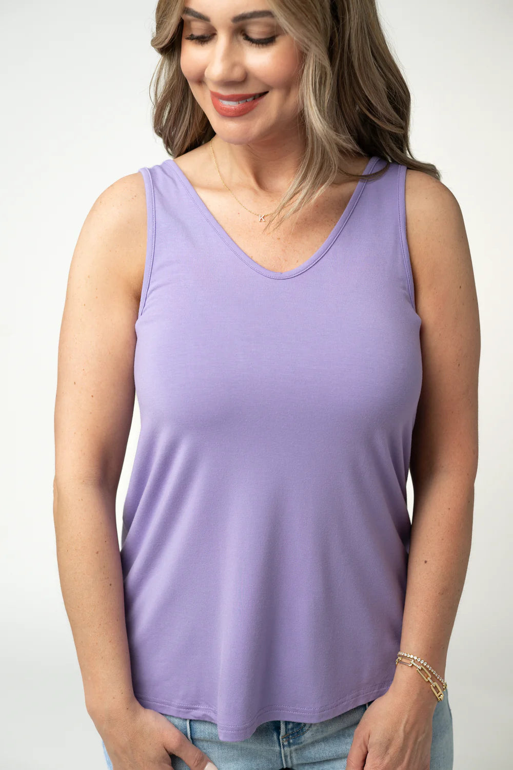 Vera V Neck Tank - 6 Colors