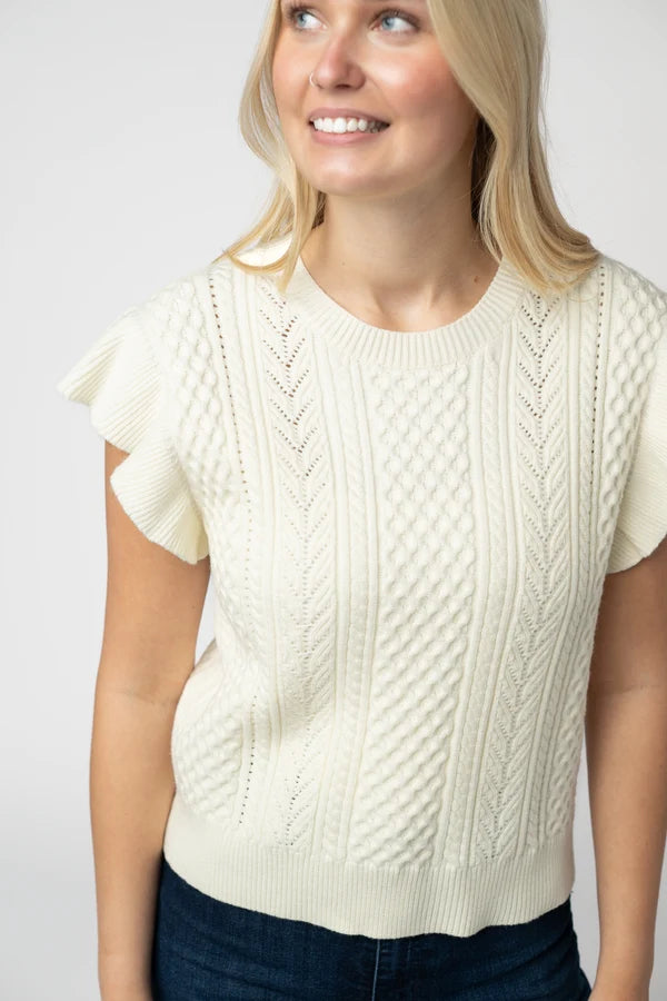 Felicity Flutter Sweater Top