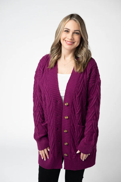 Brooks Button Sweater Cardigan - 4 Colors