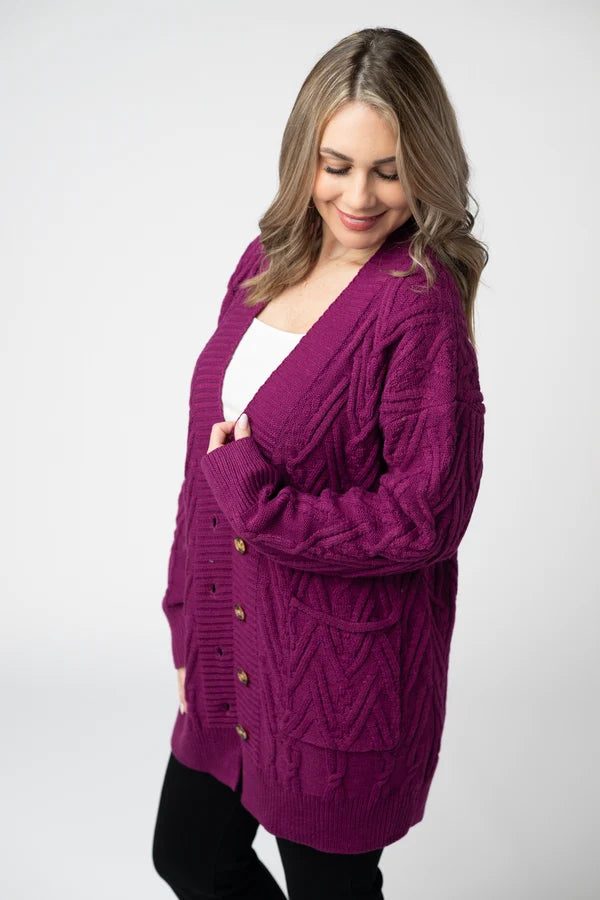 Brooks Button Sweater Cardigan - 4 Colors
