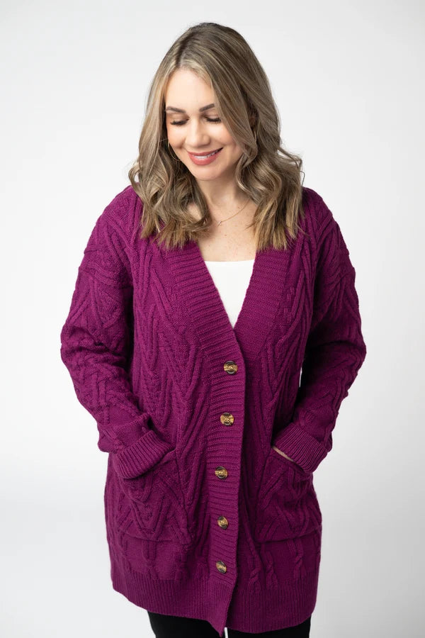 Brooks Button Sweater Cardigan - 4 Colors