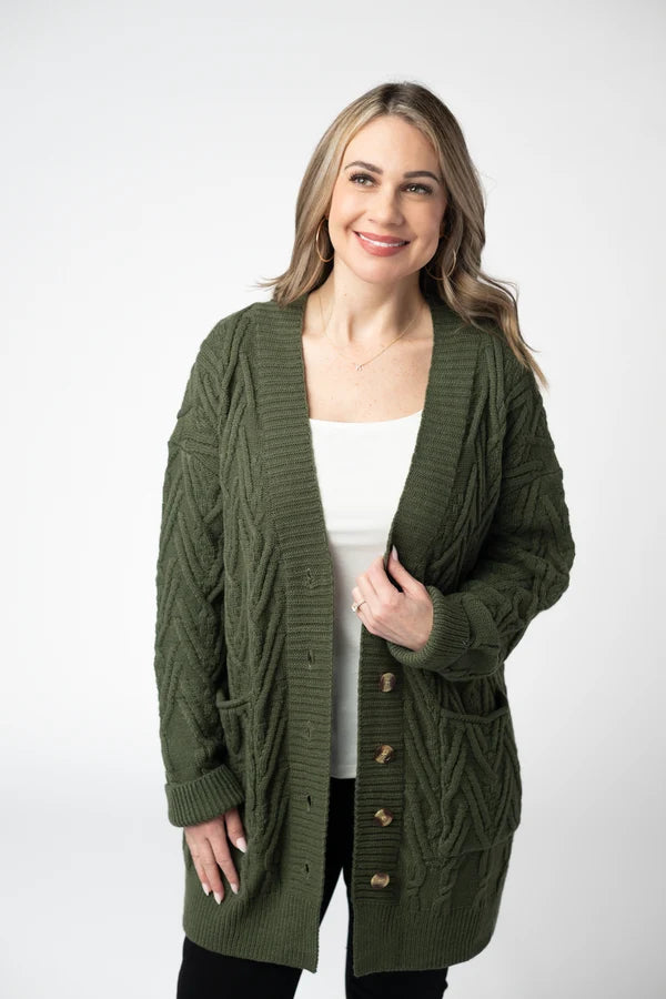Brooks Button Sweater Cardigan - 4 Colors