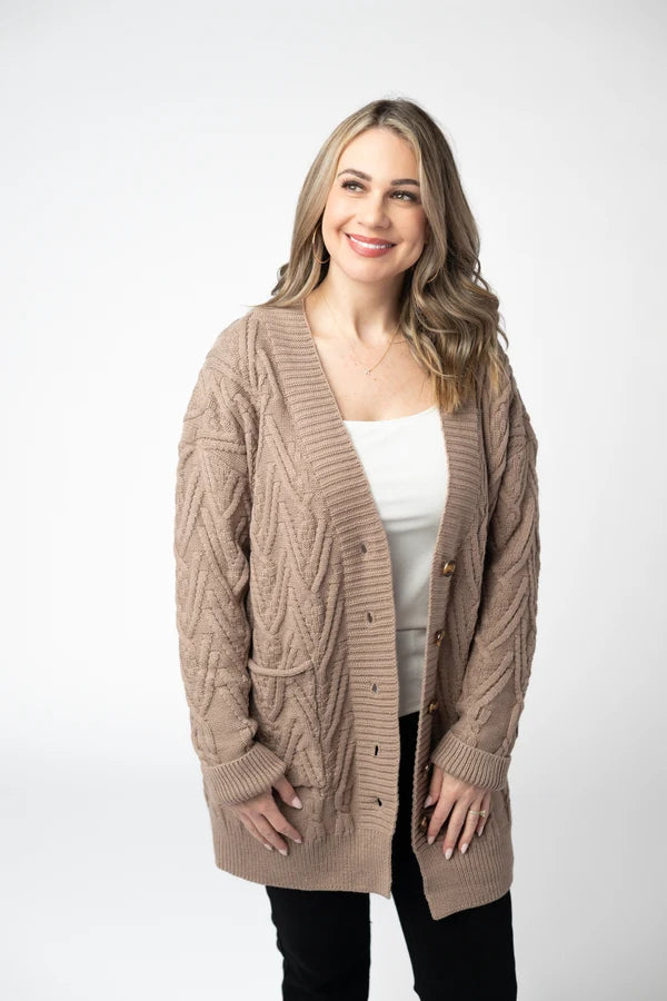Brooks Button Sweater Cardigan - 4 Colors