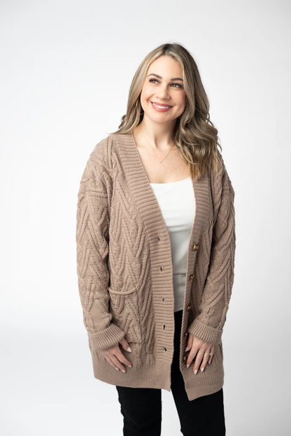 Brooks Button Sweater Cardigan - 5 Colors