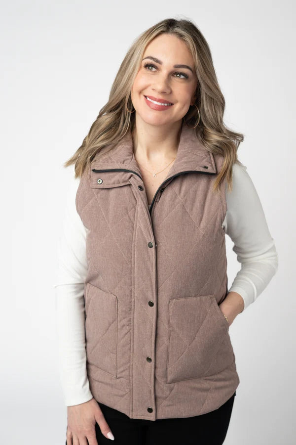 Remy Zip Up Vest - 9 Colors