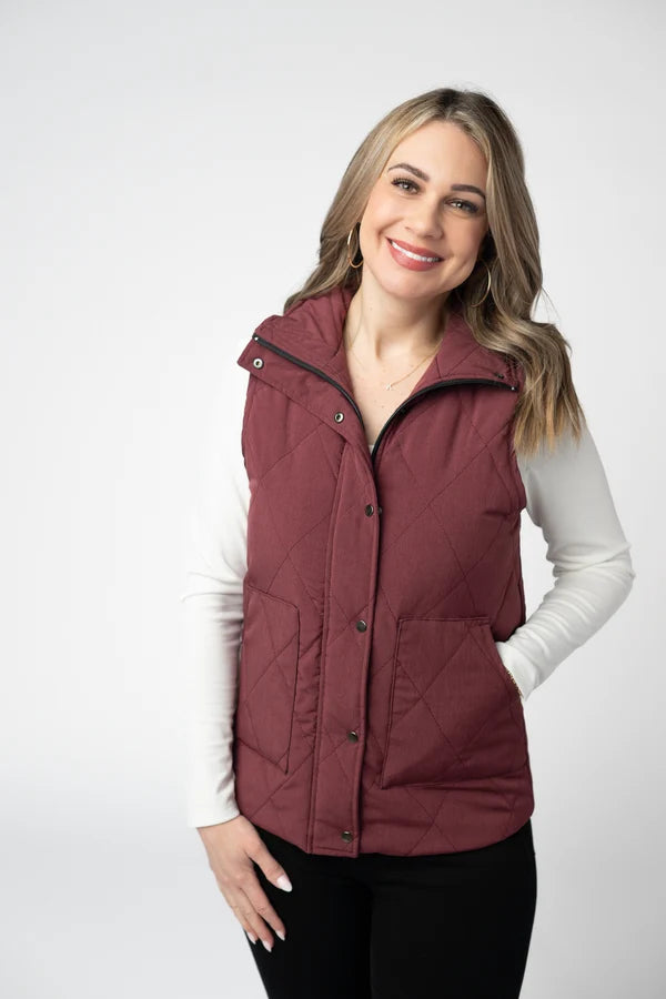 Remy Zip Up Vest - 9 Colors