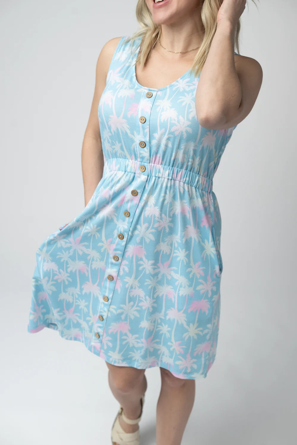 Beverly Button Dress - 5 Colors