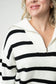 Quarter Zip Striped Pullover