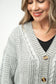 Cable Cardigan- Grey