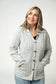 Confetti Dot Cable Cardigan Jacket- Grey