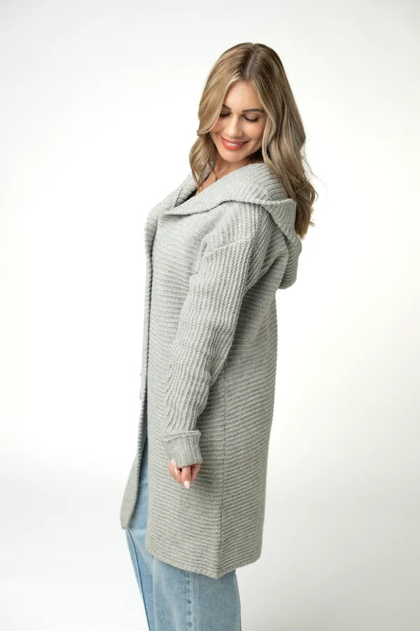 Lillian Long Hooded Cardigan