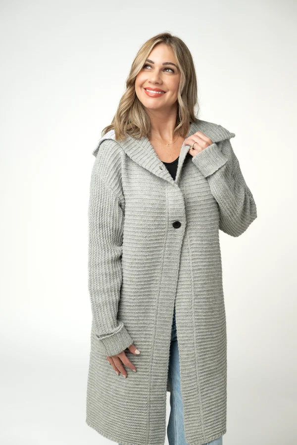 Lillian Long Hooded Cardigan