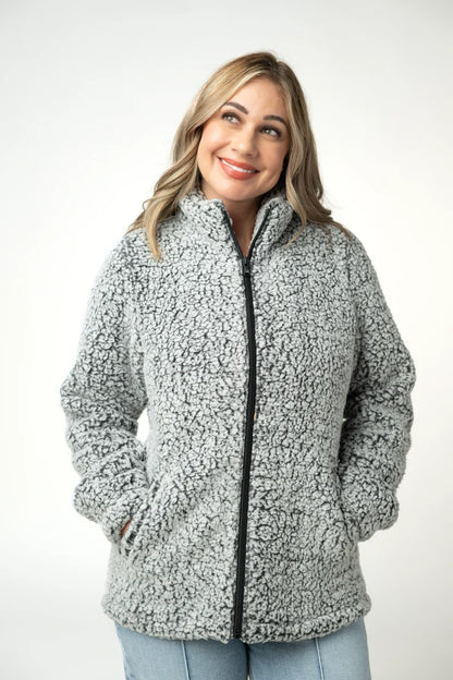Two Tone Fullzip Sherpa - 2 Colors