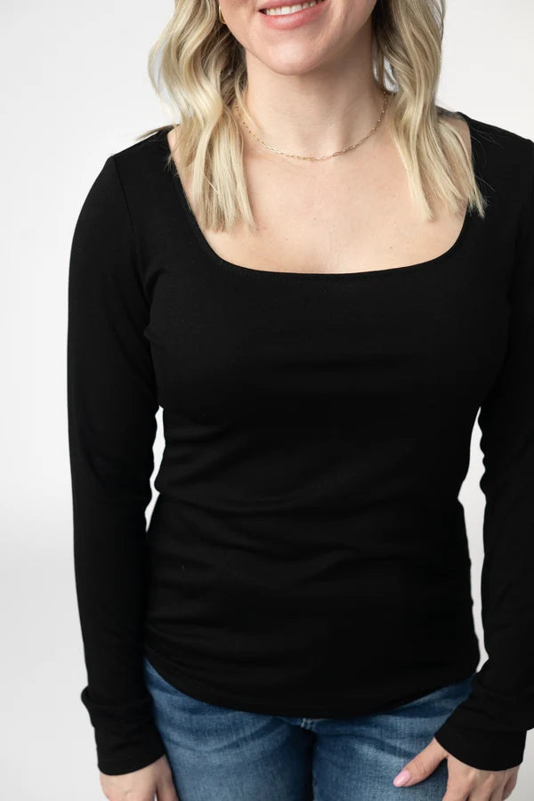 Alyssa Long Sleeve Top -5 Colors/Patterns