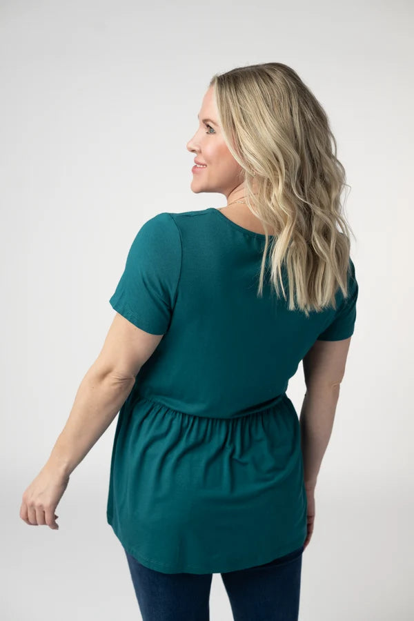Sarah Ruffle Short Sleeve- 4 Colors/Patterns