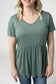 Sarah Ruffle Short Sleeve- 4 Colors/Patterns
