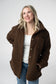 Teddy Oversized Shacket - Brown