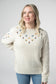 Micro Flower Sweater- Ivory