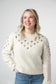 Micro Flower Sweater- Ivory