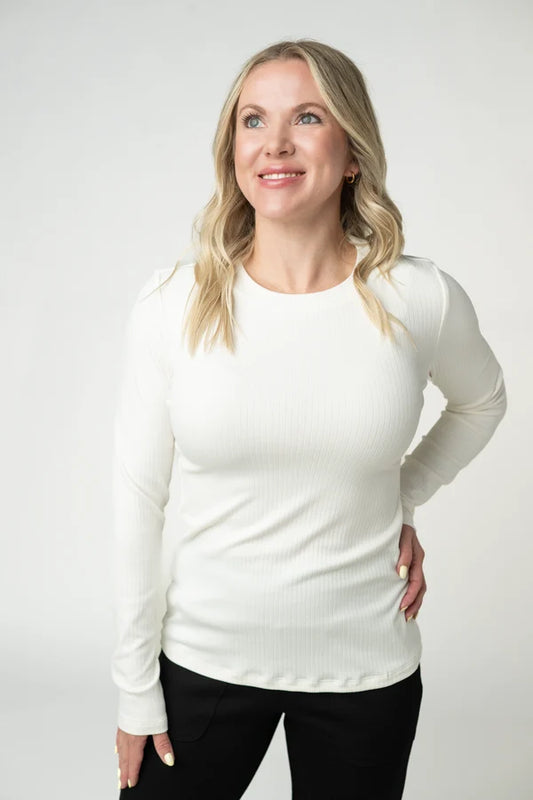 Reese Ribbed Long Sleeve Top - 3 Colors