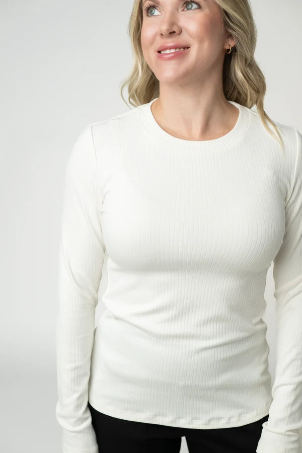 Reese Ribbed Long Sleeve Top - 3 Colors