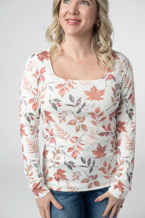 Alyssa Long Sleeve Top -5 Colors/Patterns