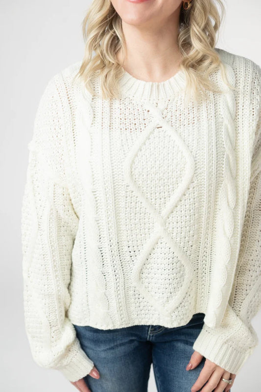 Cable Knit Sweater - 4 Colors