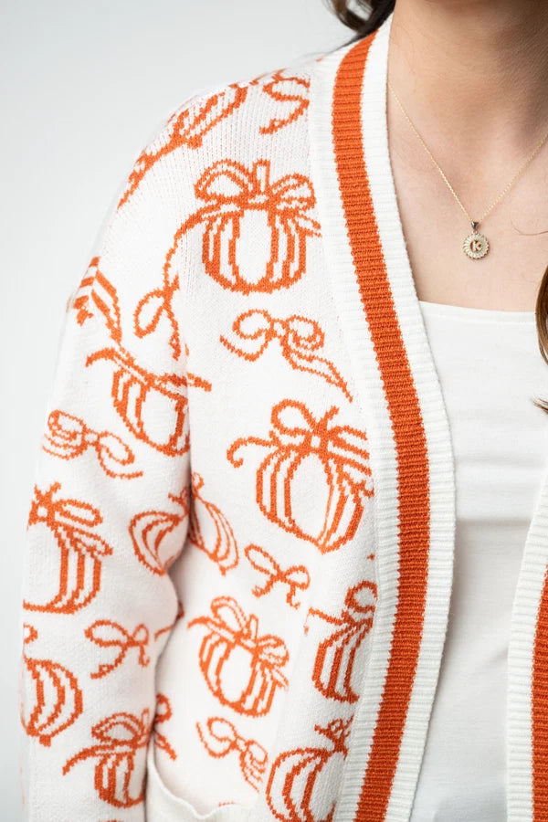 Pumpkins Pocket Cardigan