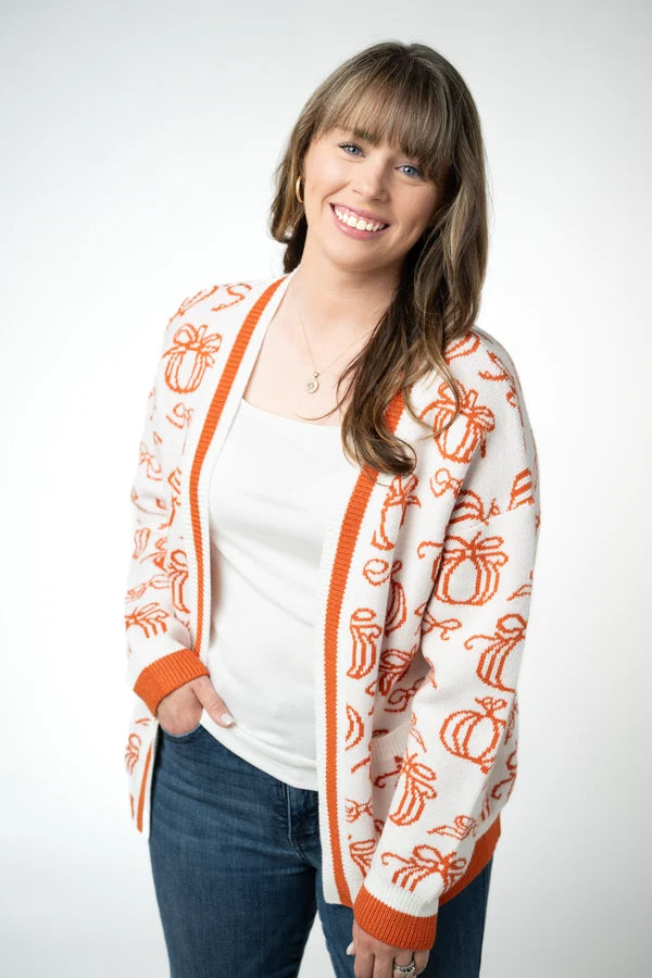 Pumpkins Pocket Cardigan