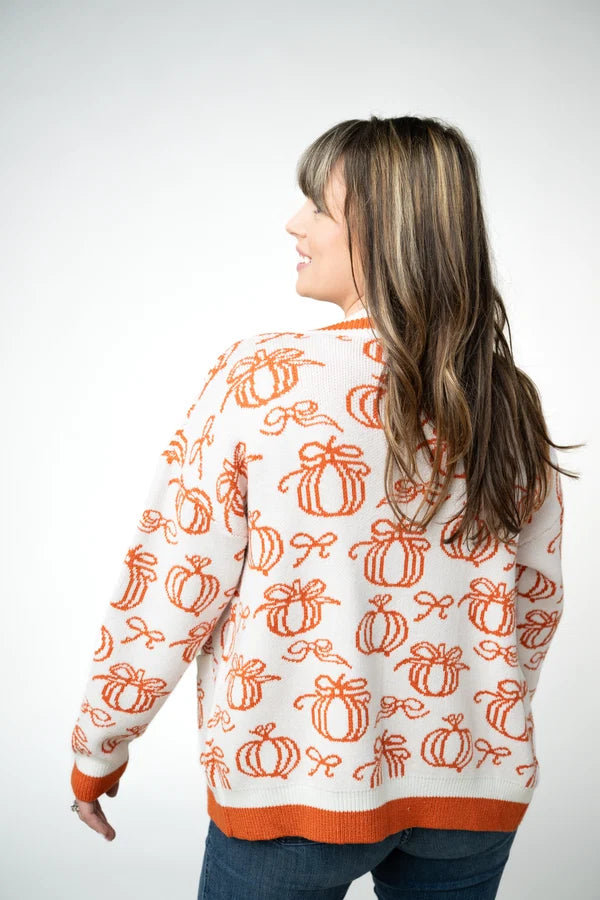 Pumpkins Pocket Cardigan