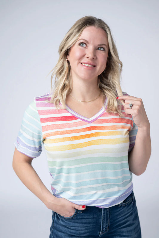 Sophie Tee - Rainbow Stripes *