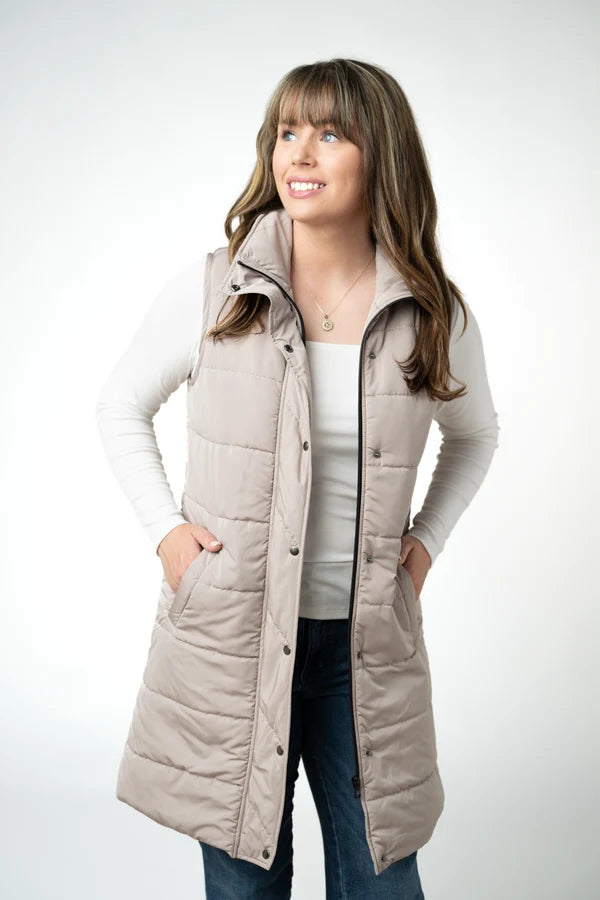 Harlow Long Vest - 10 Colors