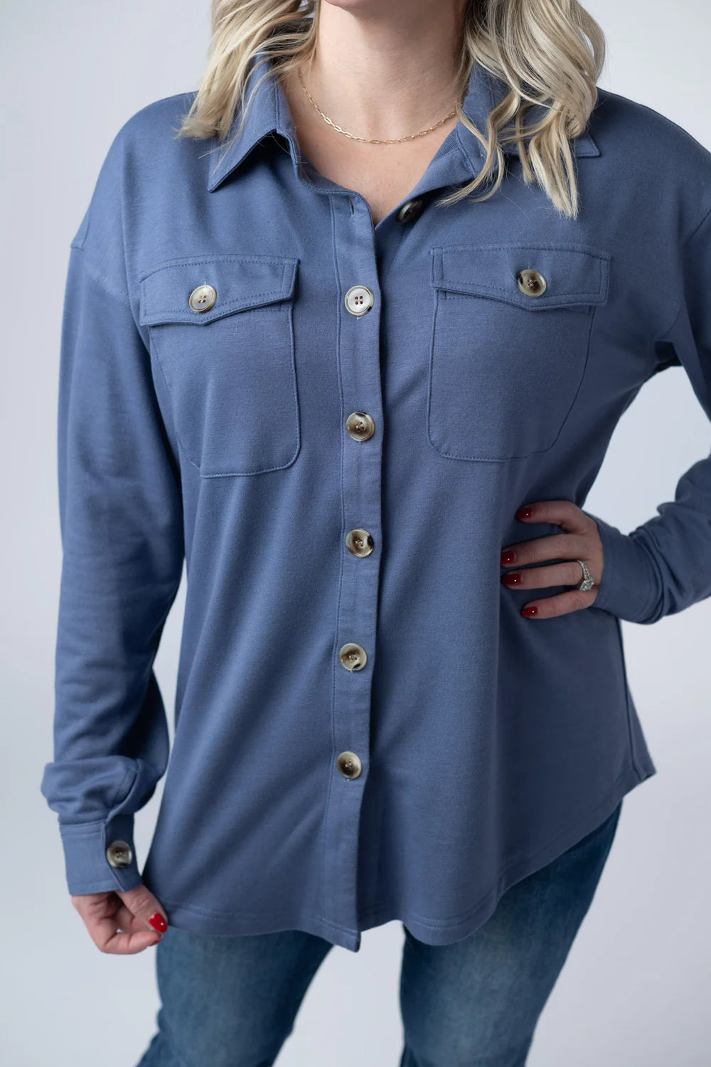 Brenna Button Down Top - 4 Colors