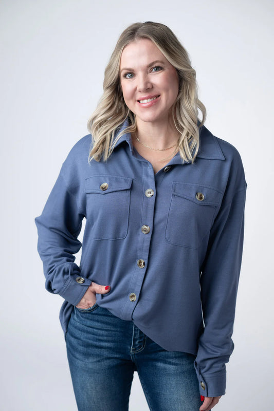 Brenna Button Down Top - 4 Colors