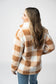 Sherpa Plaid Pullover - Camel